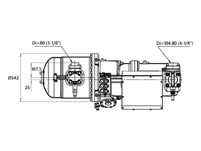 Palladio KSR-480F Screw Compressor – Dimensions