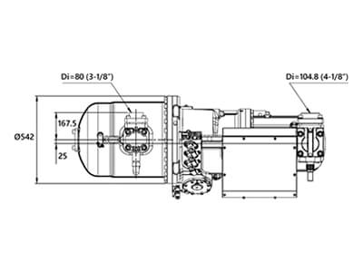 Palladio KSR-480S Screw Compressor – Dimensions
