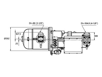 Palladio KSR-720F Screw Compressor – Dimensions