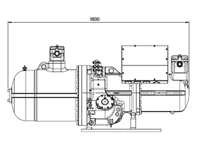 Palladio KSR-720S Screw Compressor – Dimensions