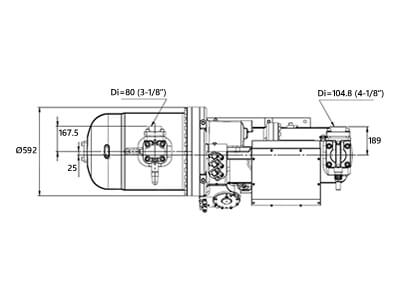 Palladio KSR-720S Screw Compressor – Dimensions